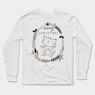 Meowy Christmas! Long Sleeve T-Shirt